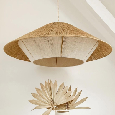 Đèn treo dây đay Handmade MS02