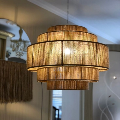 Đèn treo dây đay Handmade MS17